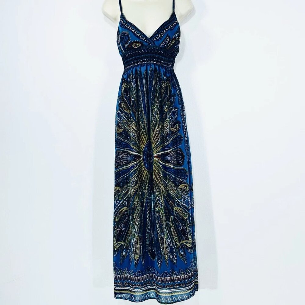 Vintage Y2K Shes Cool Sz S Maxi Dress Babydoll Fairycore Whimsigoth Boho